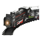 Trenzinho Ferrorama C Luz 19 Peças Locomotiva Brinquedo