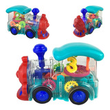 Trenzinho Infantil Brinquedo Educativo Toy Wheels C Som Luz Cor Transparente Personagem Thomas