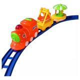 Trenzinho Locomotiva Infantil Pista Ferrorama Luzes Som Baby