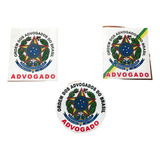 Tres Adesivos Advogado Diferentes