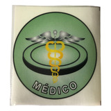 Três Adesivos Médico Para Colocar Interno No Vidro Do Carro