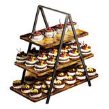 Três Camadas Expositor De Doces Salgadinho Decoração Festa