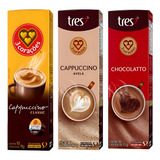 Tres Cappuccino 3 Três Coracoes Chocolate Avela Classico 30 Cápsulas De Cappuccino Compatível Cafeteira Tres Corações 10 Unidade 1