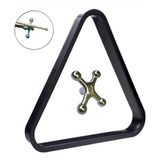 Triangulo E Cruzeta Puxa Saco Metal Bilhar Sinuca