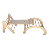 Triângulo Infantil Simples Rampa Ponte Pikler Madeira
