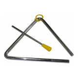 Triângulo Musical Aço Cromado 25cm Liverpool Tr 25 batedor