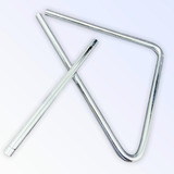 Triangulo Musical Forro De Aço 15 Cm Cromado Torelli