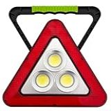 Triangulo Segurança Automotivo Sinalizador Atenção Estrada Multi Uso Universal Todos Carros Lanterna LED