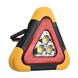 Triangulo Sinalizador Veicular Todos Os Carros Luminária Lanterna Strobo Led Sos Automotivo Balizador Aviso