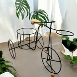 Triciclo Bicicleta Suporte Vaso De Ferro P Flor De Jardim