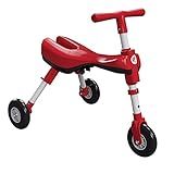 Triciclo Bimba Dobrável Único Portátil Infantil Do Brasil- Vermelho