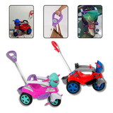 Triciclo Carrinho Infantil Moto Passeio Bebê De Empurrar