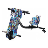 Triciclo Drift Elétrico Patinete 250w 3 Rodas 15km h Com Bt Cor Azul