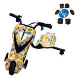 Triciclo Elétrico Drift 3 Velocidades 250w Bluetooth Led