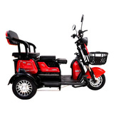 Triciclo Elétrico Smart Pam 800w 48v 28ah Vermelho 