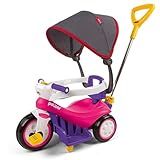 Triciclo Infantil 2 Em 1 Passeio E Pedal Motoca Policiclo Rosa Poliplac