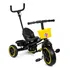 Triciclo Infantil 2 Em 1 Pedal Cesto Passeio Mega Compras Cor Preto Com Amarelo