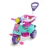 Triciclo Infantil Andador Empurrador Avespa Rosa Maral Com Pedal