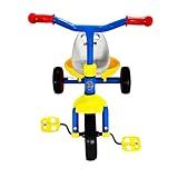Triciclo Infantil Azul-amarelo-vermelho Para Crianças Passeio Com Pedal