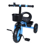 Triciclo Infantil Azul Rosa Ou Vermelho Velotrol Cesta Zippy