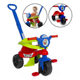 Triciclo Infantil Bebe Empurrador Pedal Motoquinha Vermelha