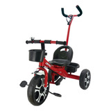 Triciclo Infantil Com Apoiador Vermelho 7632