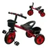 Triciclo Infantil Com Pedal Bicicleta Motoca 3 Rodas Passeio Com Cestos Importway Bw308 Cor Vermelho