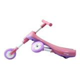 Triciclo Infantil Dobrável Rosa E Lilás