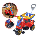 Triciclo Infantil Empurrador Motoca Passeio Bebê Velotrol
