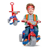 Triciclo Infantil Motoca Com Alça Menino