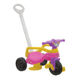 Triciclo Infantil Motoca Velotrol Com Empurrador Menino Bebê
