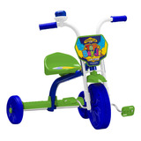 Triciclo Infantil Motoca Velotrol Menino Menina Ultra Bikes Cor Verde/azul