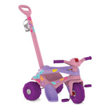 Triciclo Infantil Motoka Flower Passeio E Pedal Bandeirante Cor Rosa