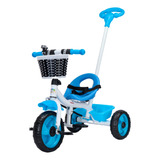 Triciclo Infantil Passeio Com Empurrador Removível 3 Rodas