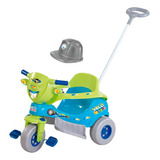 Triciclo Infantil Velotrol Com Capacete Magic Toys Azul