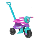 Triciclo Kendy Kemotoca Baby Dog Roxa E Tifanny Motoca Infantil Com Protetor Haste Menina Brinquedo Bq0514m
