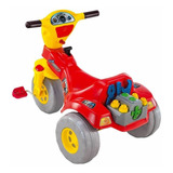 Triciclo Mecânico Ferramentas Velotrol Motoca Magic Toys Cor Vermelho