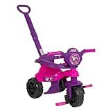 Triciclo Menina - Triciclo Com Empurrador- Carrinho De Bebê- Andador Infantil- Quadriciclo Menino E Carrinho De Passeio Com Pedal - Seguro E Divertido-