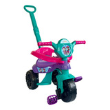 Triciclo Motoca Com Haste Infantil Carrinho De Empurrar