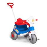 Triciclo Motoca Infantil Triciclo De Passeio Totoca Com Pedal E Kit Multifuncional Calesita Velocita Azul E Vermelho