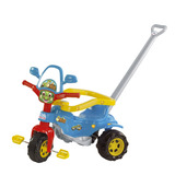 Triciclo Motoquinha Infantil Menino Empurrar Tico