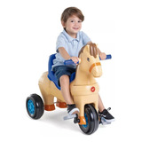 Triciclo Passeio Cavalinho Andador Infantil Poto Azul