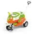 Triciclo Passeio Pedal Com 2 Lugares Moto Infantil Calesita Cor Verde E Laranja