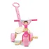Triciclo Tchuco Doll Com Haste Rosa Menina - Samba Toys Cor Branco Navajo / Rosa