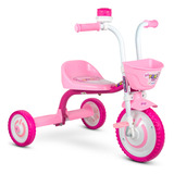 Triciclo Tico tico Infantil Menina Motoquinha Velotrol Pedal