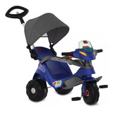 Triciclo Velobaby Reclinável Passeio Pedal Azul Bandeirante