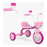 Triciclo Velotrol Feminino You Girl 3 Rosa branco Nathor