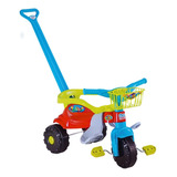 Triciclo Velotrol Infantil Bebe Motoca Festa Azul Magic Toys