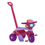 Triciclo Velotrol Passeio E Pedal Rosa Bandeirante