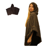 Trico Poncho Feminino Casaco Inverno Pala